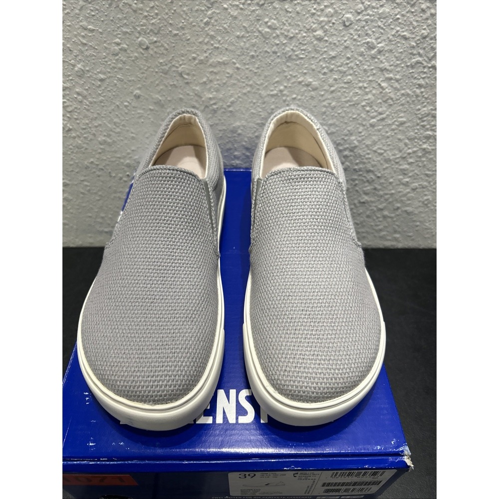 Birkenstock Oswego Textile Suede Whale Gray EU 39 US L8 M6 Women